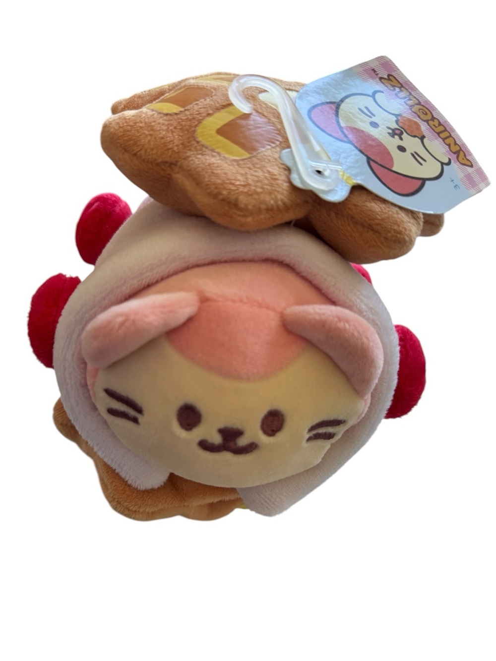 Anirollz Waffle Kittiroll 6" Small Outfitz Plush Cat Kawaii Bakery Stuffed Toy - Picture 3 of 6